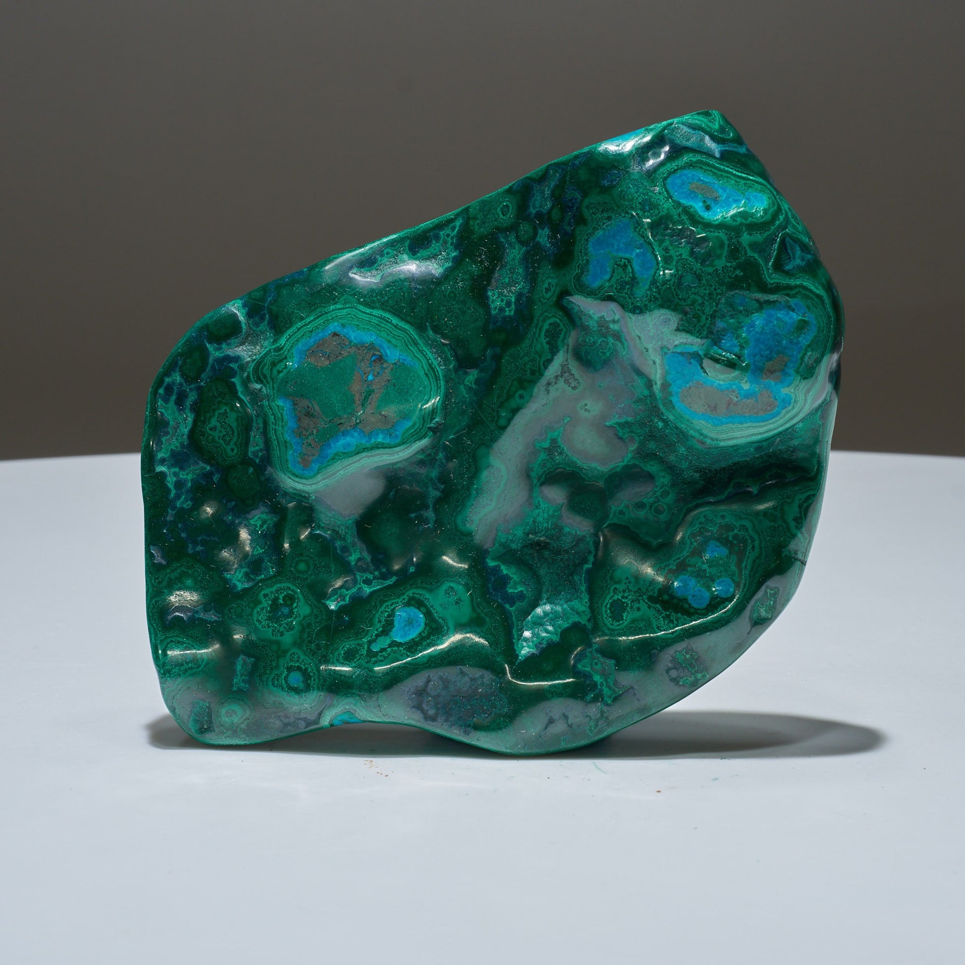 0.65 LB Polished Malachite & Chrysocolla Freeform