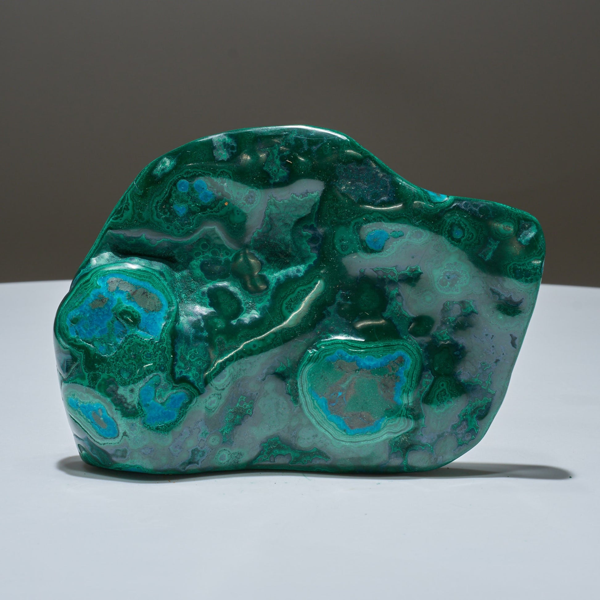 0.65 LB Polished Malachite & Chrysocolla Freeform