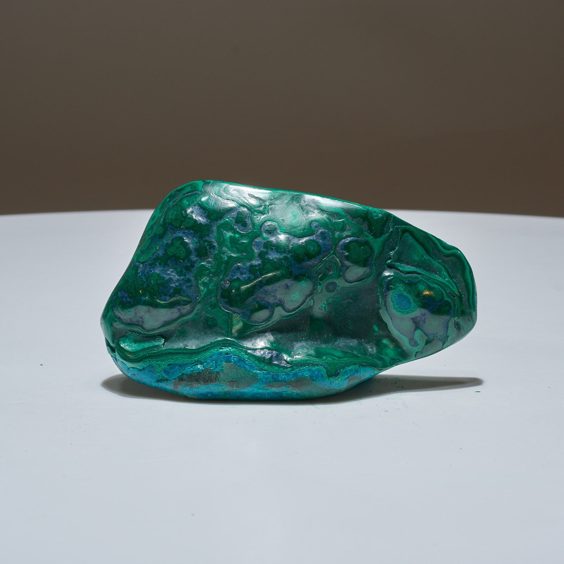 0.37 LB Polished Malachite & Chrysocolla Freeform