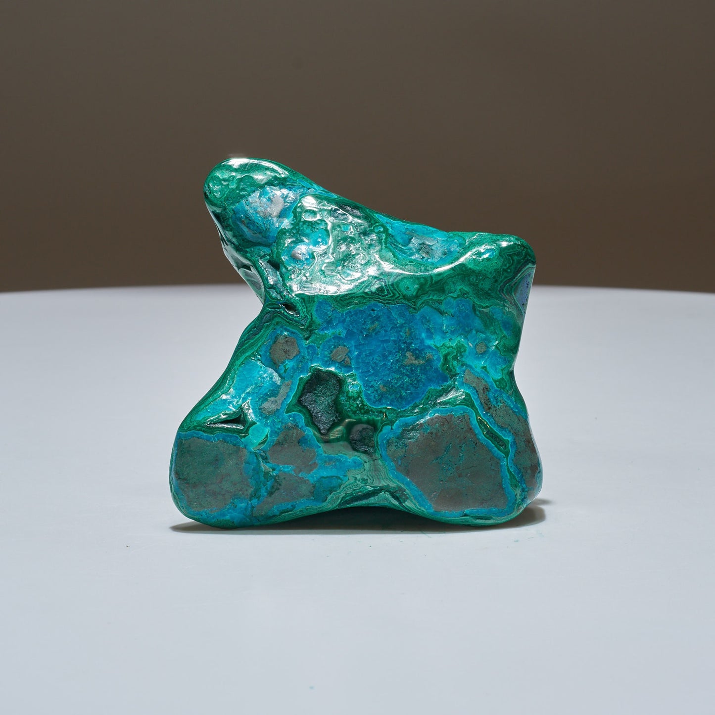 0.48 LB Polished Malachite & Chrysocolla Freeform