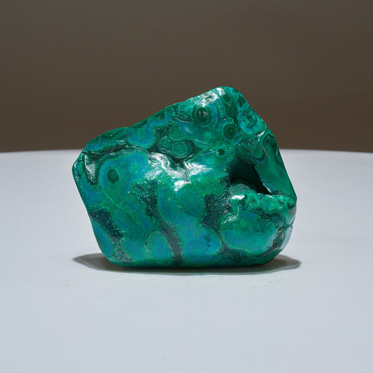 0.48 LB Polished Malachite & Chrysocolla Freeform