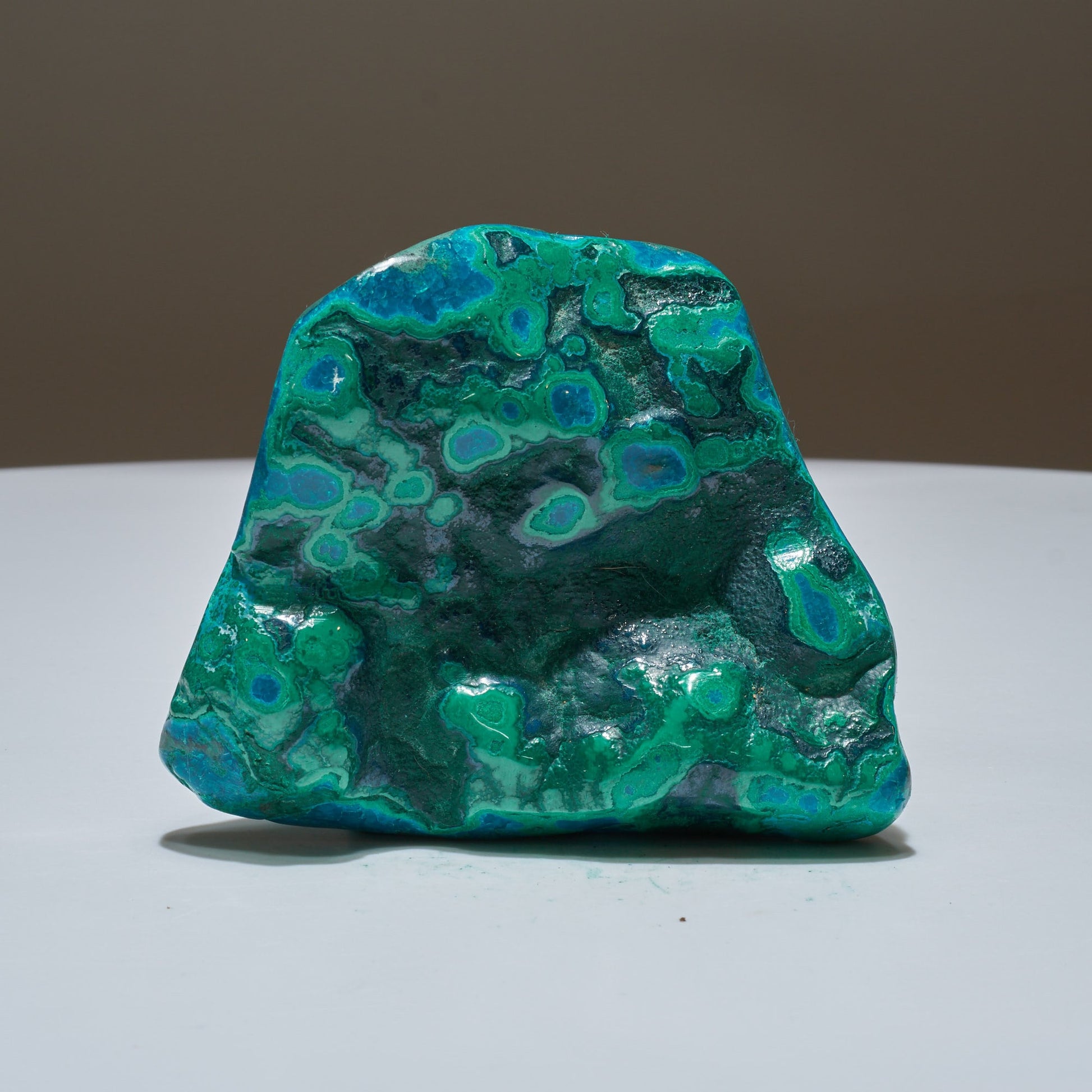 0.42 LB Polished Malachite & Chrysocolla Freeform