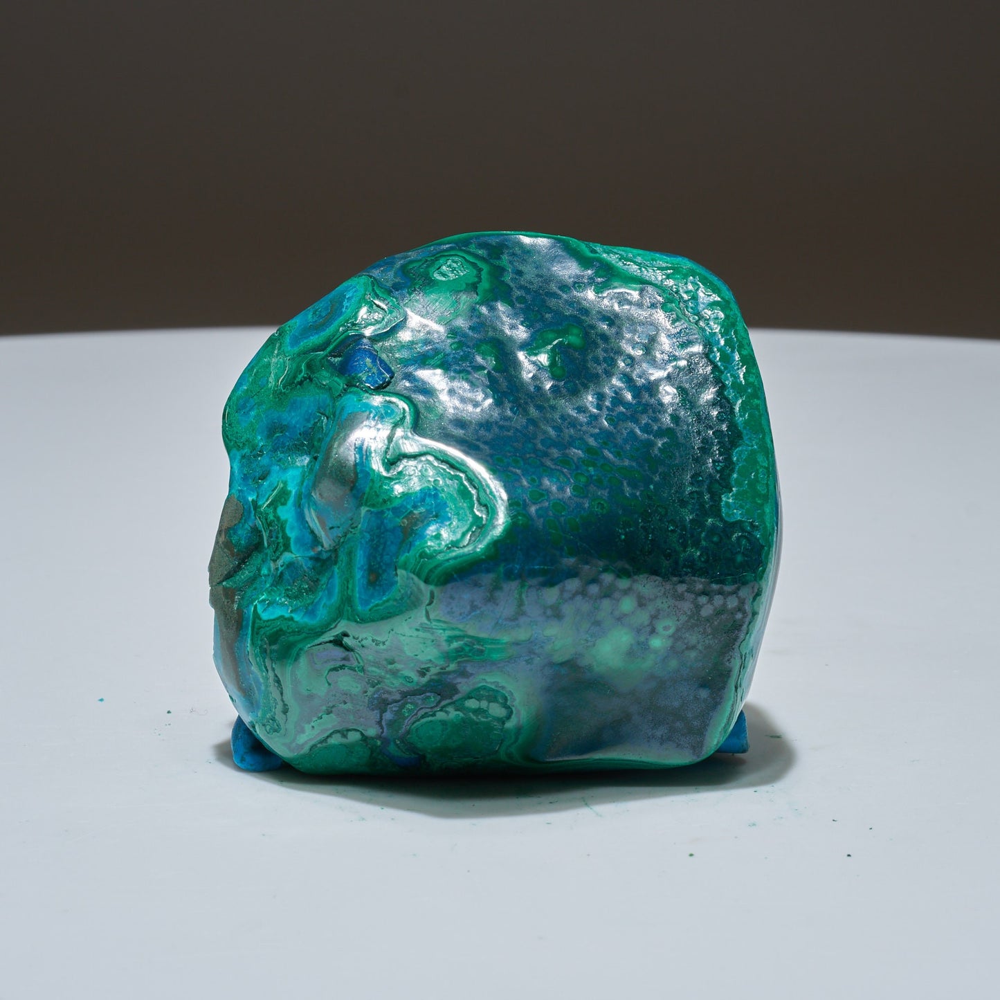 0.34 LB Polished Malachite & Chrysocolla Freeform