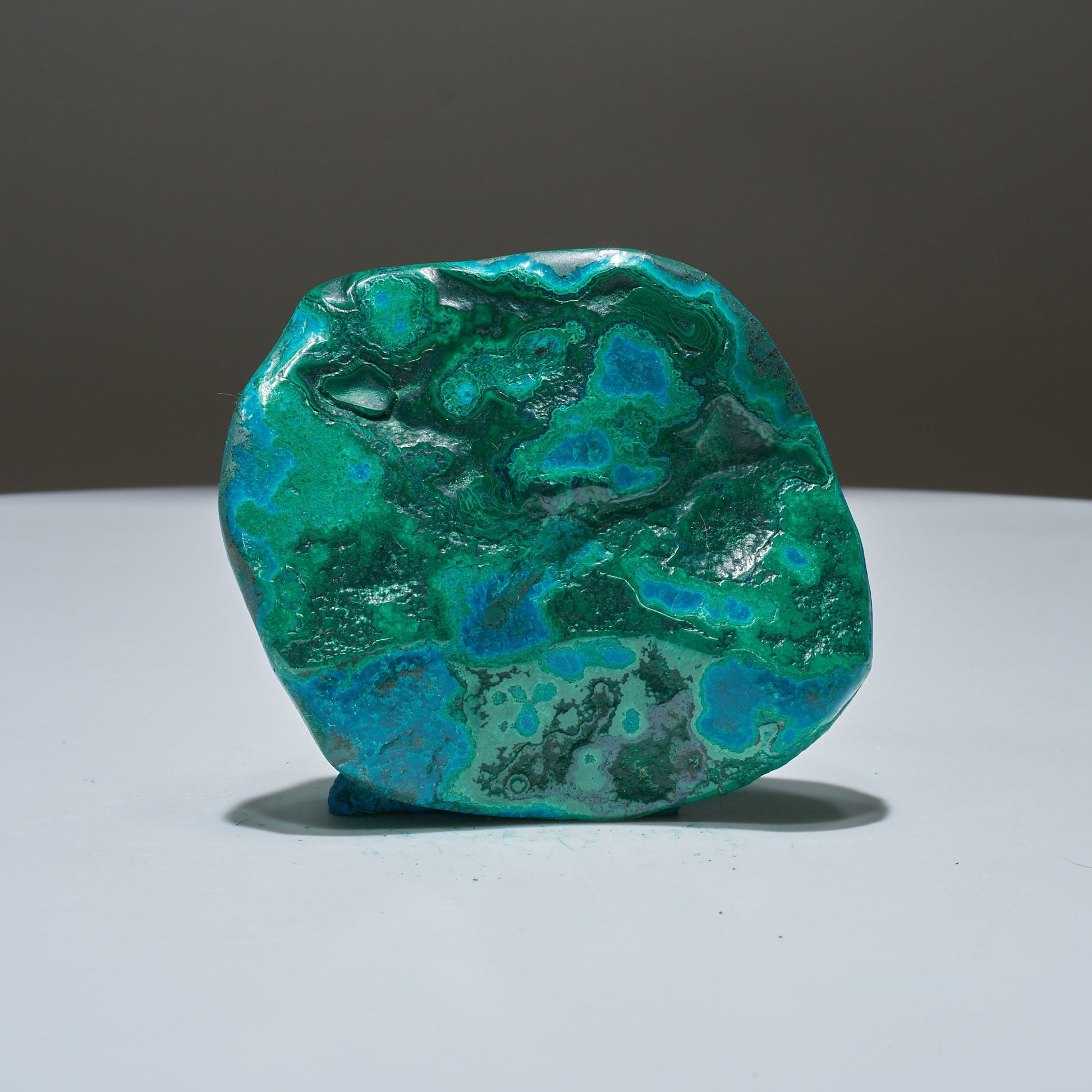 0.41 LB Polished Malachite & Chrysocolla Freeform