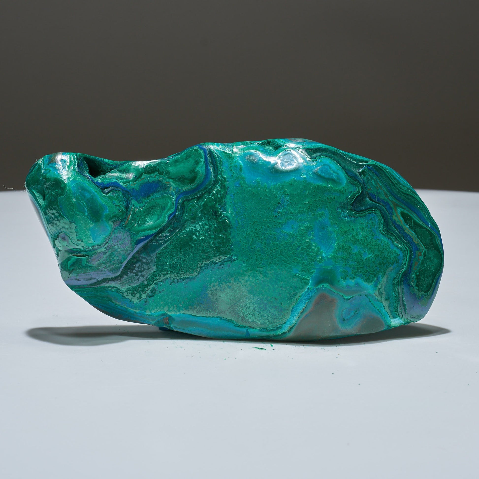 0.57 LB Polished Malachite & Chrysocolla Freeform