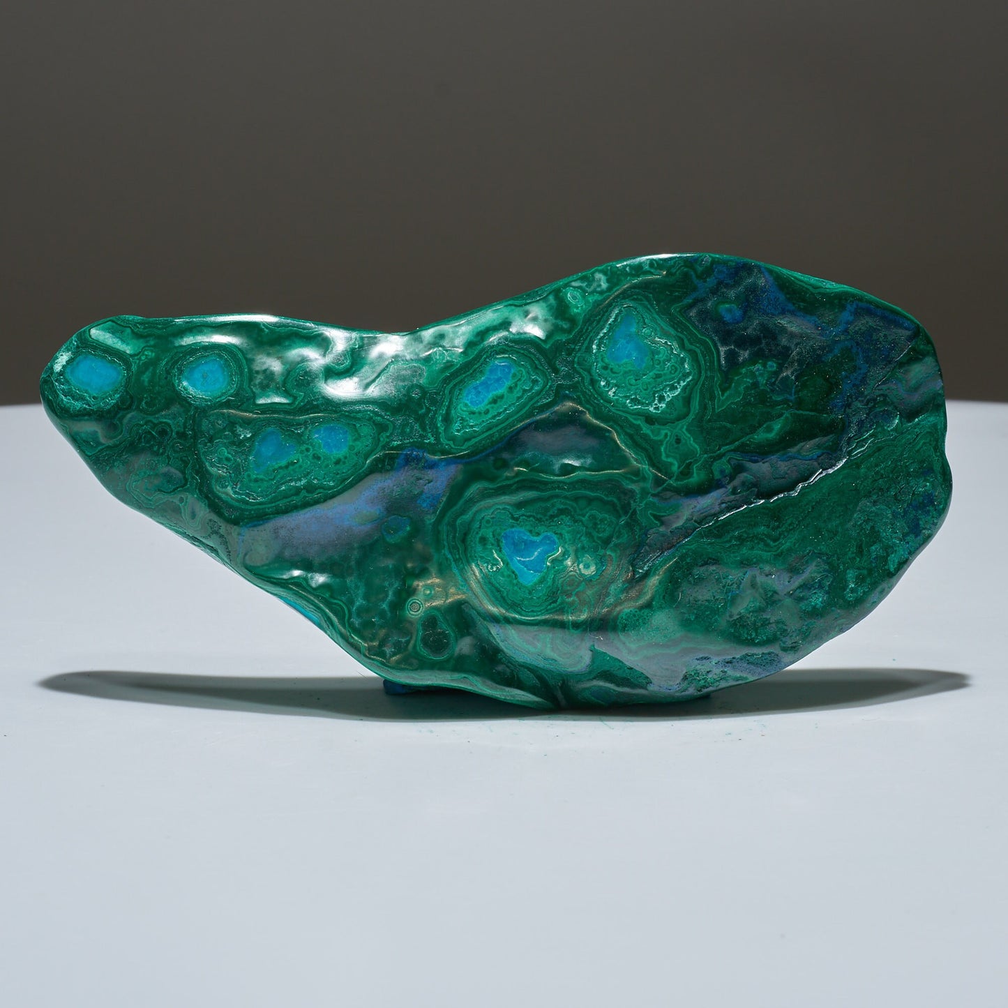 0.58 LB Polished Malachite & Chrysocolla Freeform