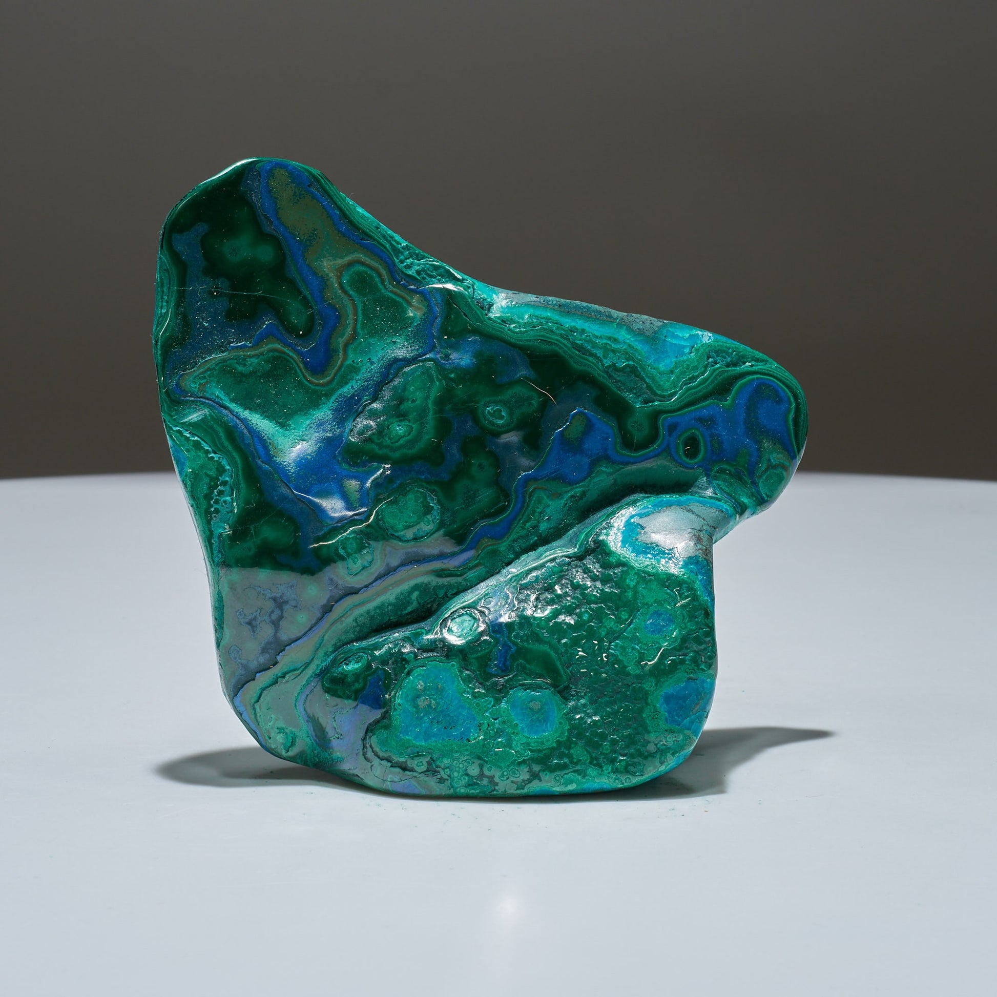 0.49 LB Polished Malachite & Chrysocolla Freeform