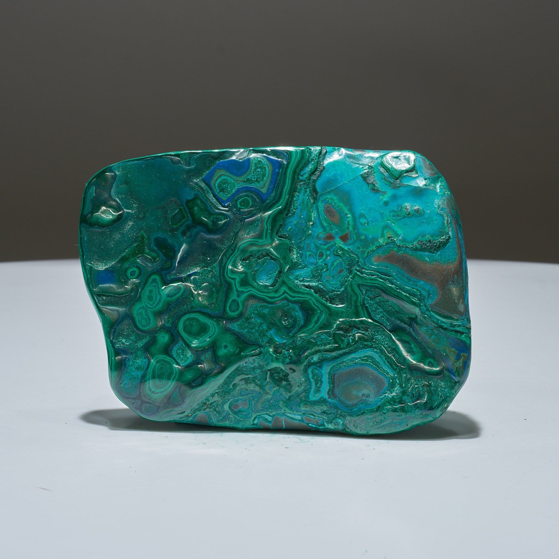 0.49 LB Polished Malachite & Chrysocolla Freeform