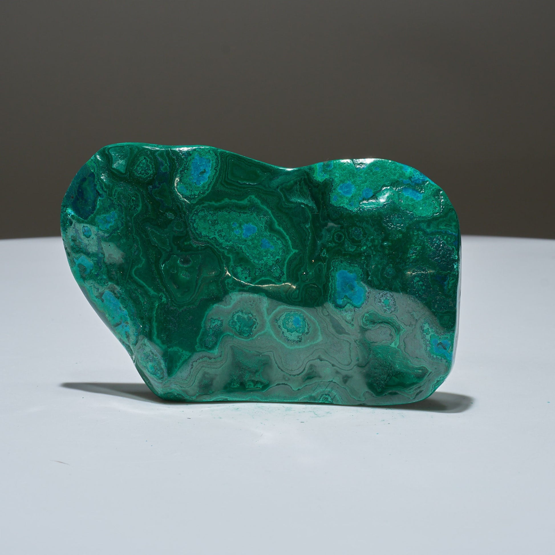 0.45 LB Polished Malachite & Chrysocolla Freeform