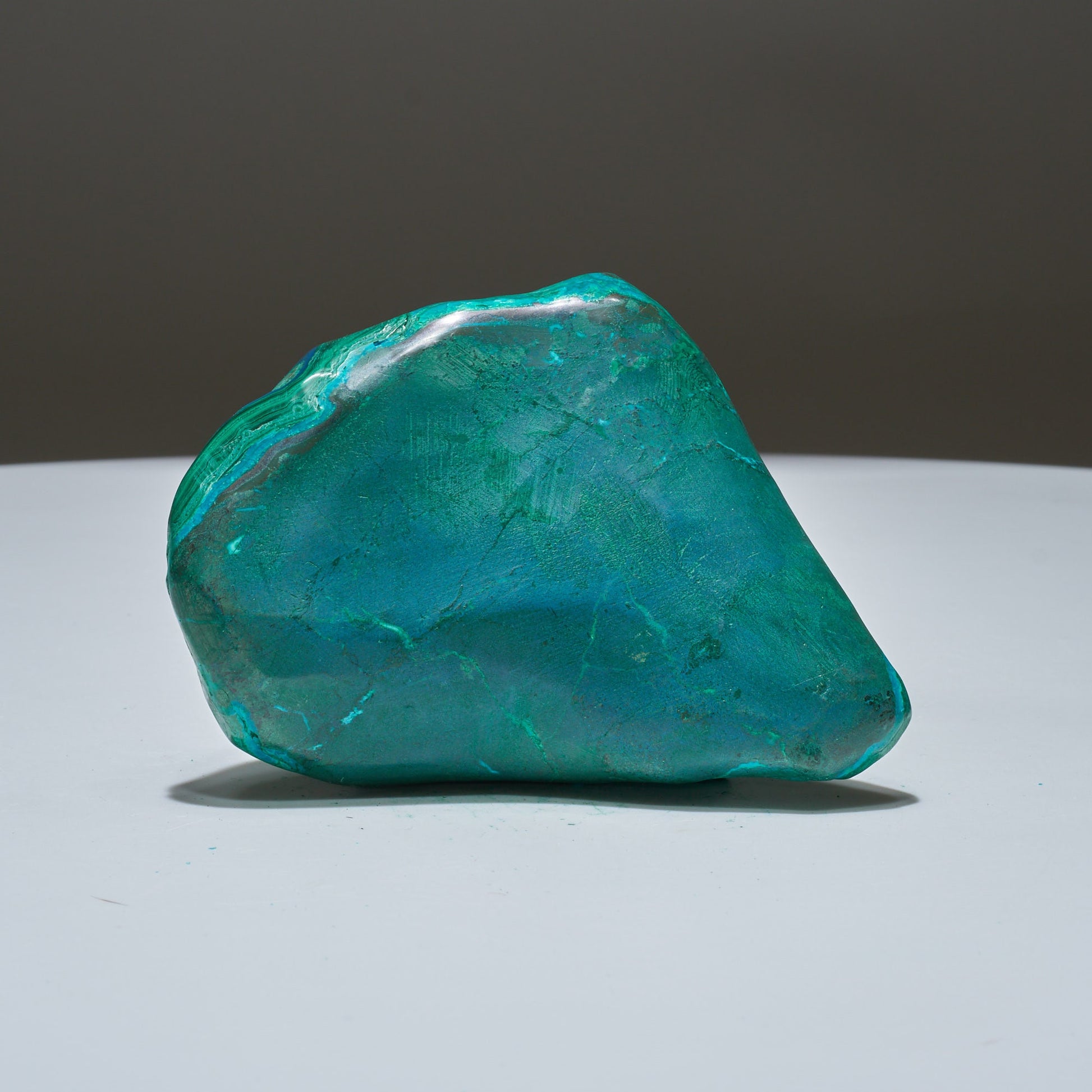 0.44 LB Polished Malachite & Chrysocolla Freeform