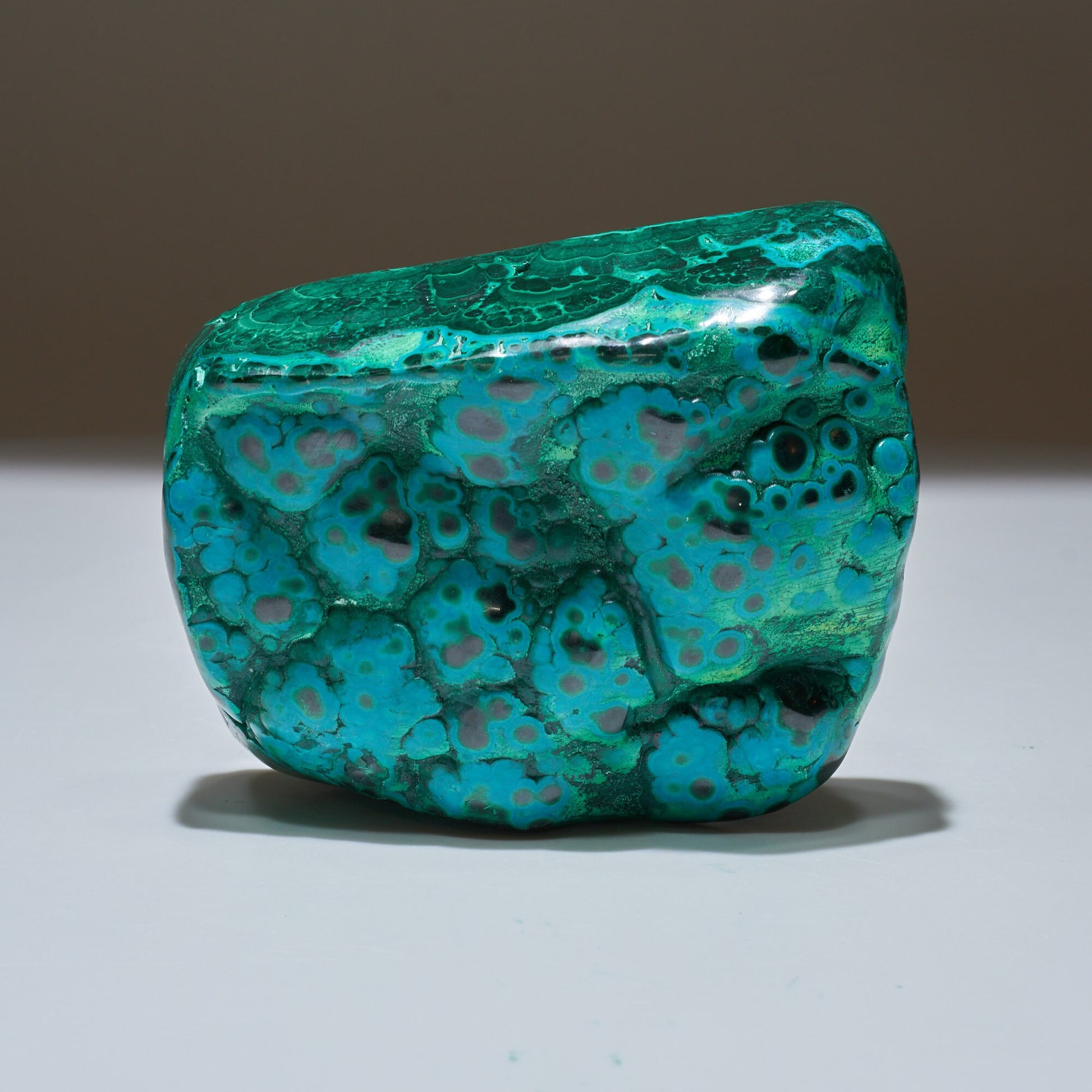 1.34 LB Polished Malachite & Chrysocolla Freeform