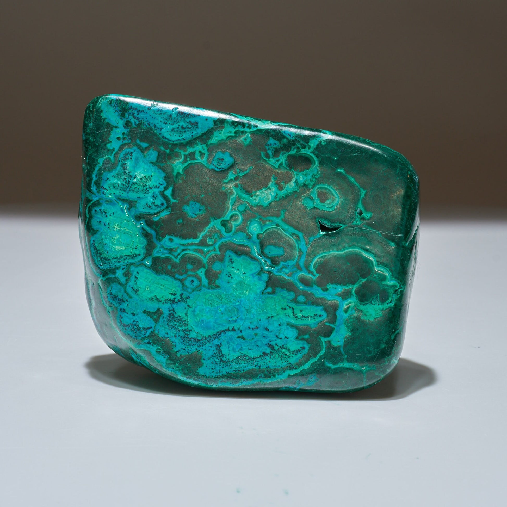 1.34 LB Polished Malachite & Chrysocolla Freeform