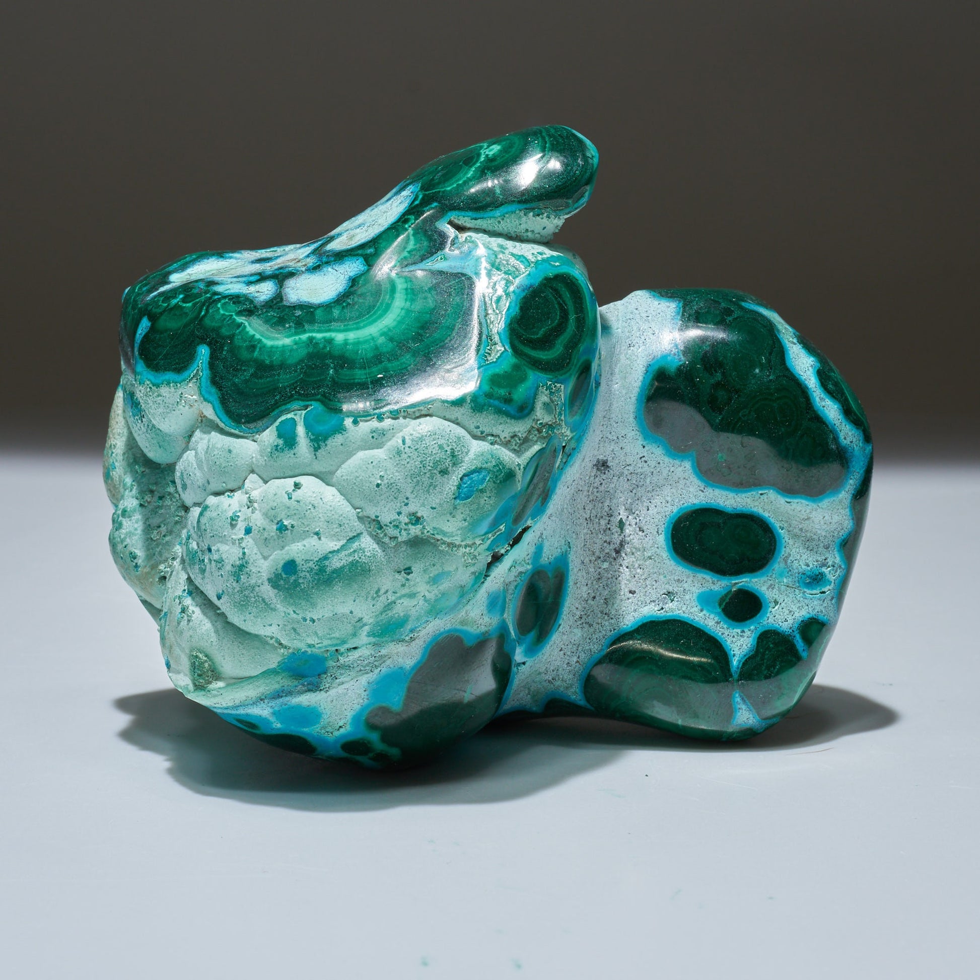 1.91 LB Polished Malachite & Chrysocolla Freeform