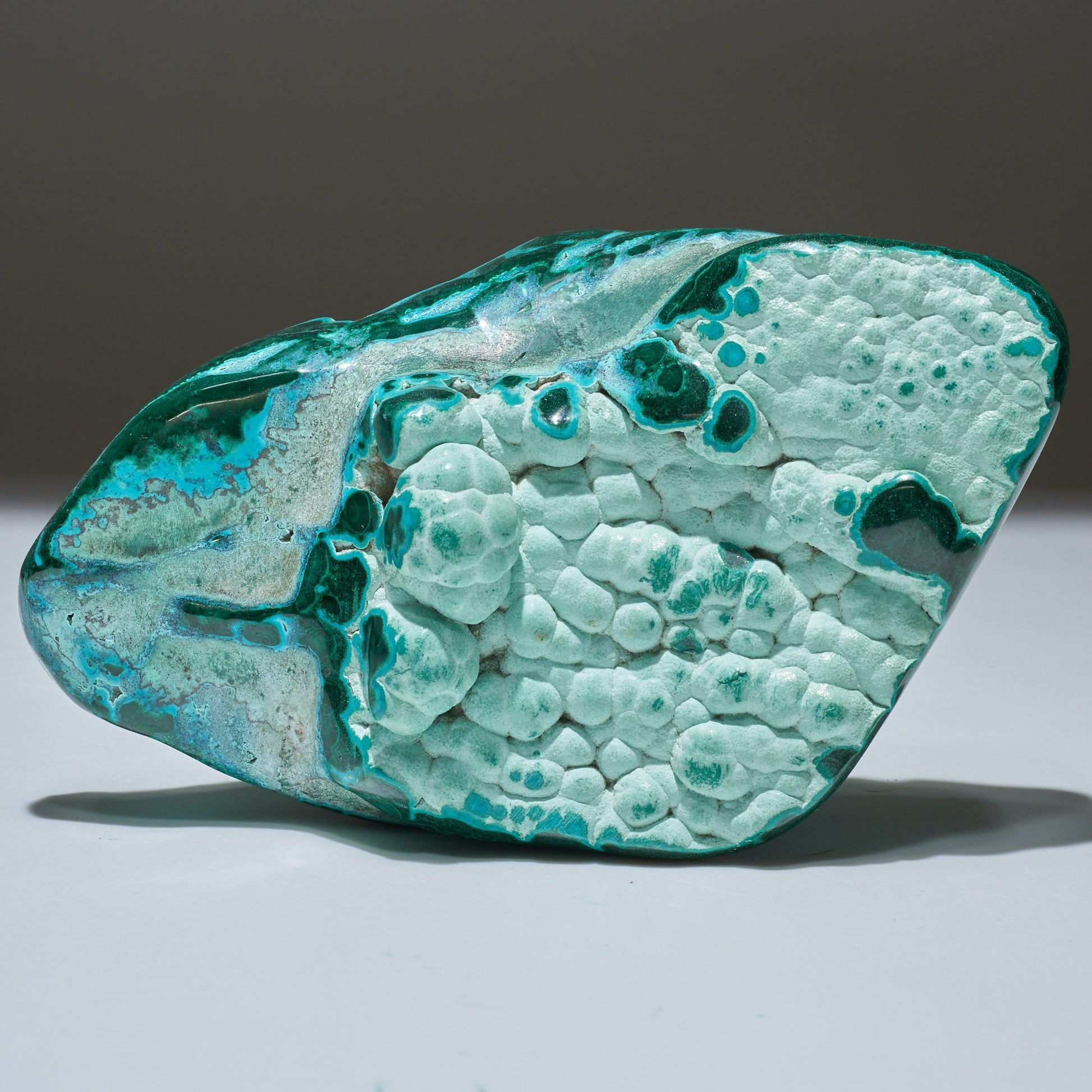 1.28 LB Polished Malachite & Chrysocolla Freeform