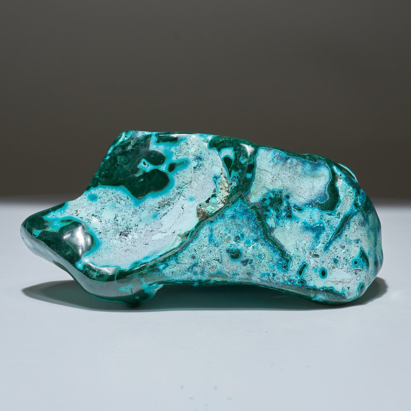 1.67 LB Polished Malachite & Chrysocolla Freeform