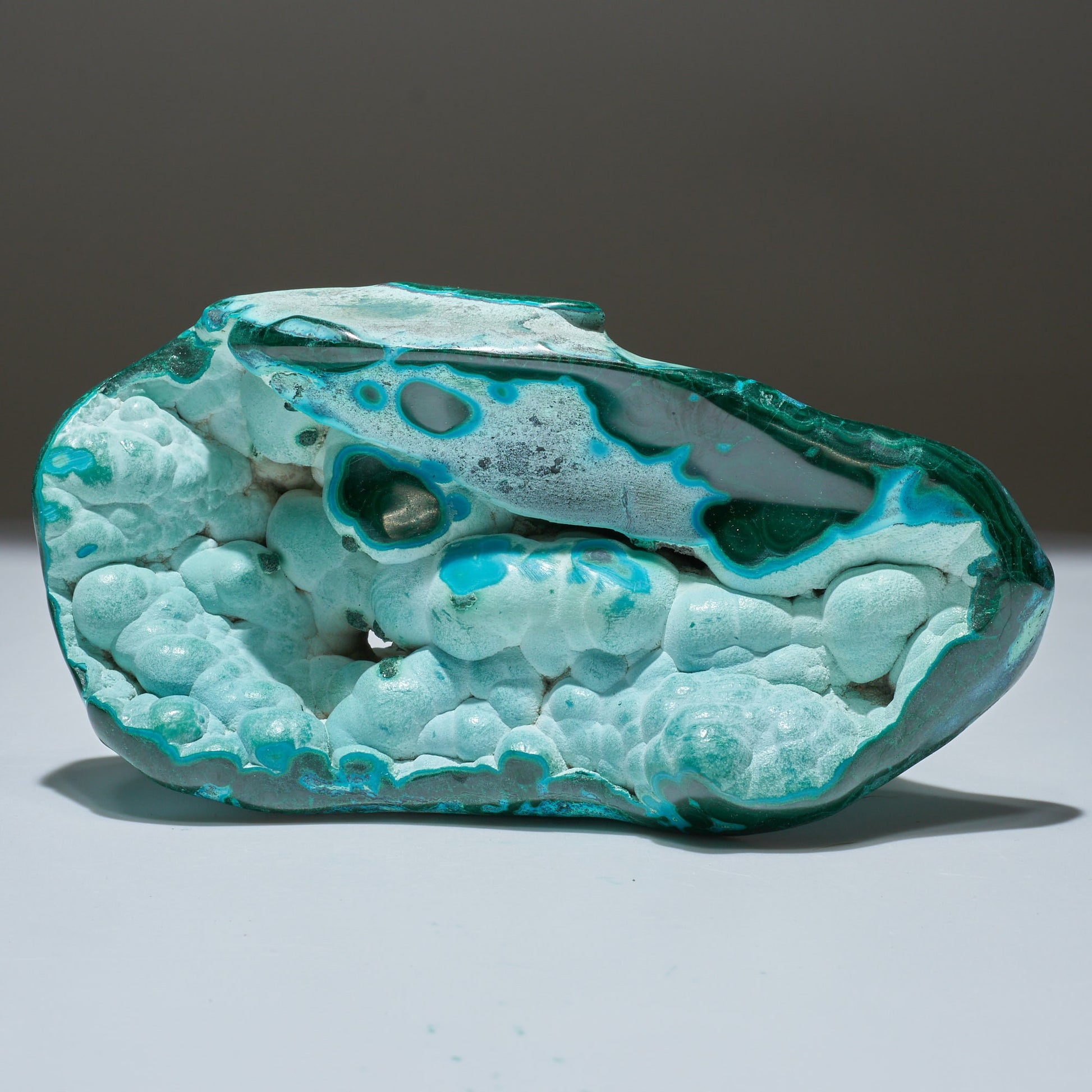 1.67 LB Polished Malachite & Chrysocolla Freeform