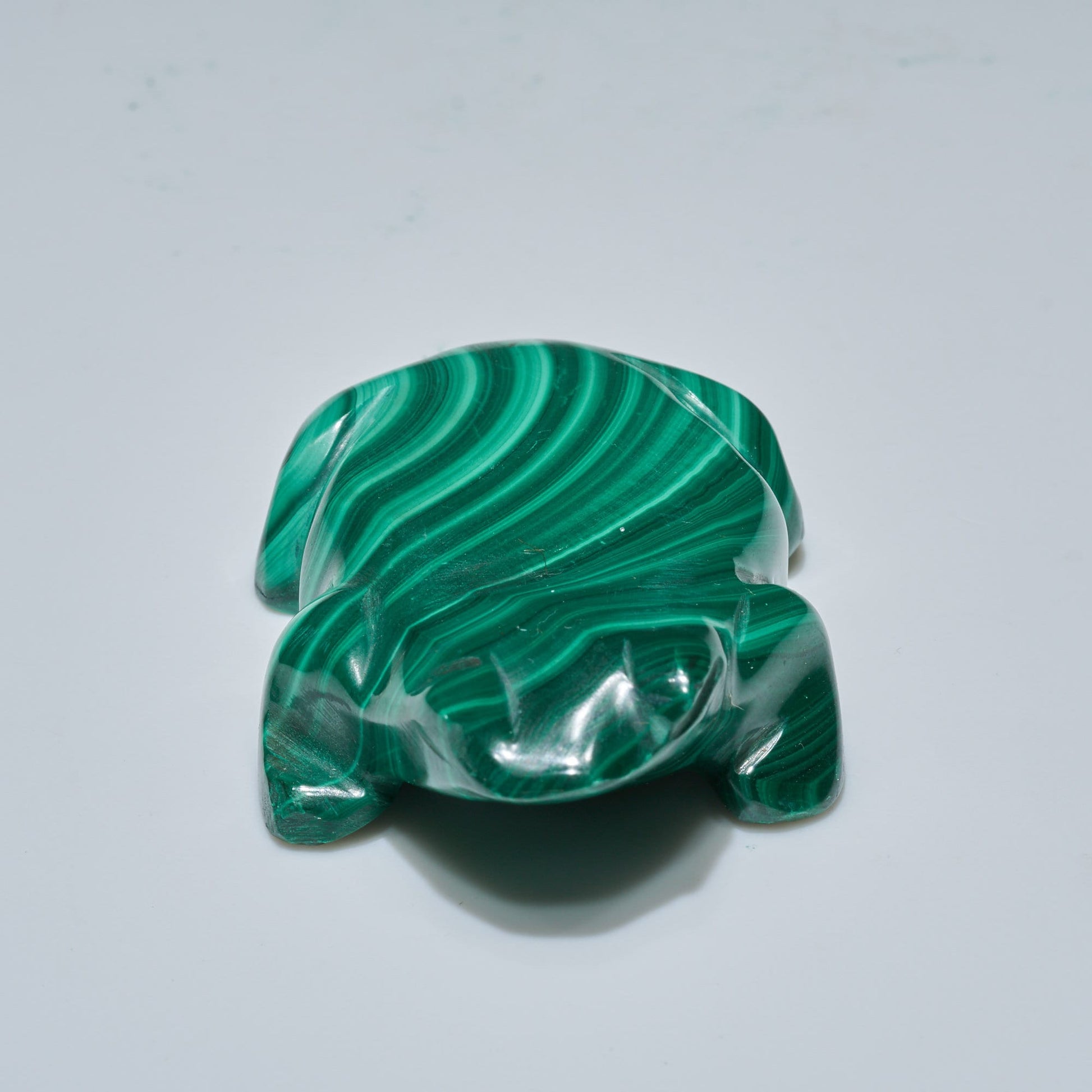 0.15 LB Carved Malachite Frog