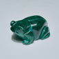 0.17 LB Carved Malachite Frog