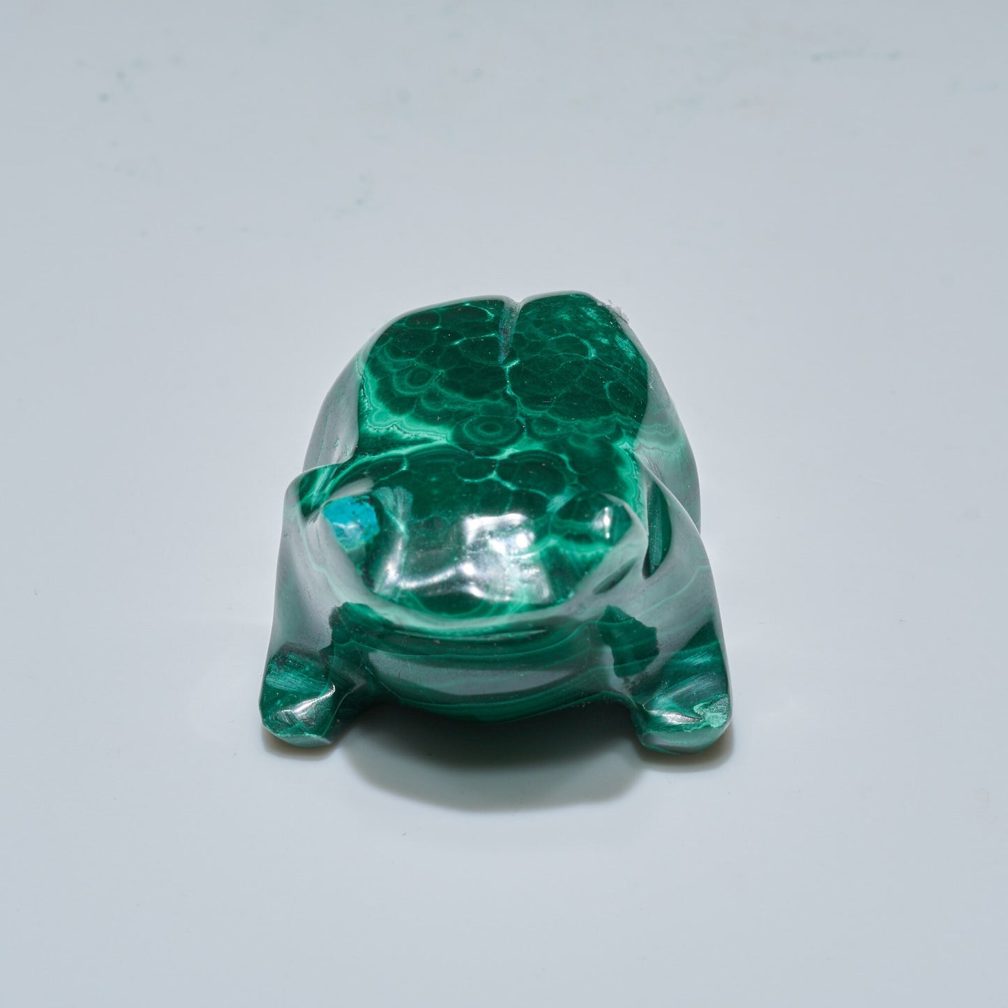 0.15 LB Carved Malachite Frog