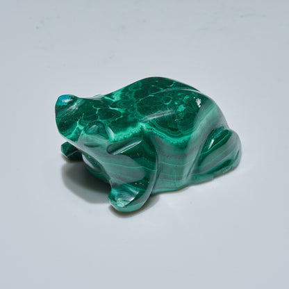 0.15 LB Carved Malachite Frog