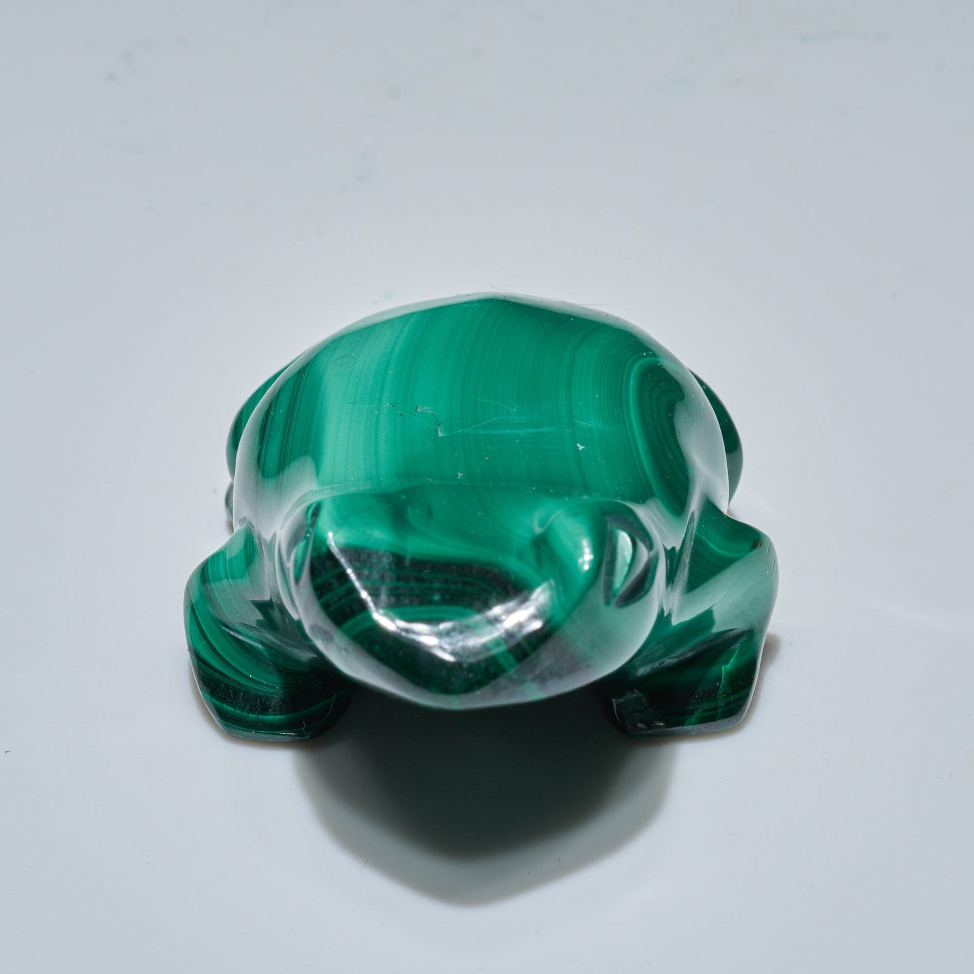 0.22 LB Carved Malachite Frog