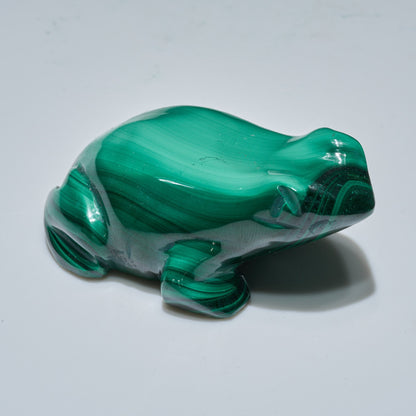 0.22 LB Carved Malachite Frog