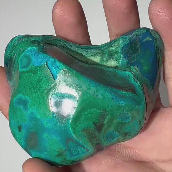 0.47 LB Polished Malachite & Chrysocolla Freeform