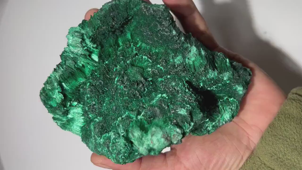 1.4 LB Fibrous Malachite Collector Specimen