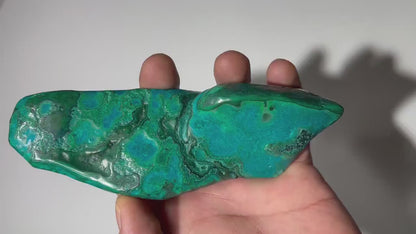 0.55 LB Polished Malachite & Chrysocolla Freeform