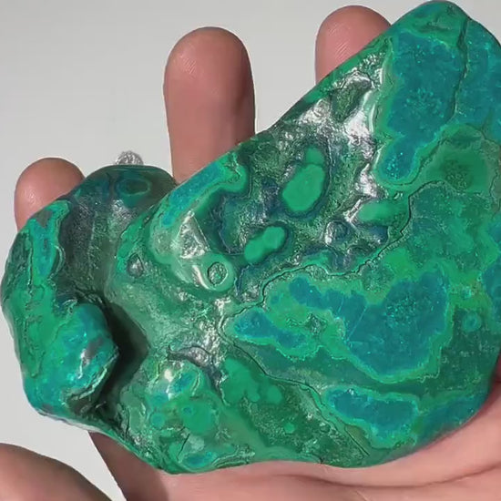 0.56 LB Polished Malachite & Chrysocolla Freeform