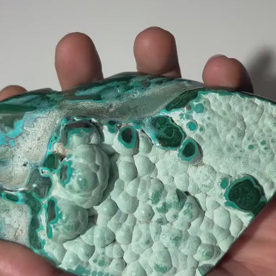 1.28 LB Polished Malachite & Chrysocolla Freeform