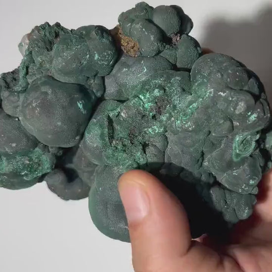 1.9 LB Botryoidal Malachite & Quartz Crystallized Specimen