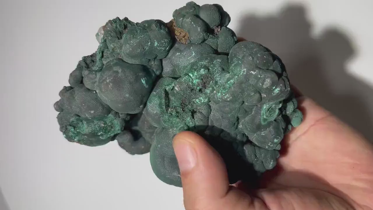 1.9 LB Botryoidal Malachite & Quartz Crystallized Specimen