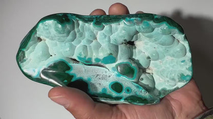 1.67 LB Polished Malachite & Chrysocolla Freeform