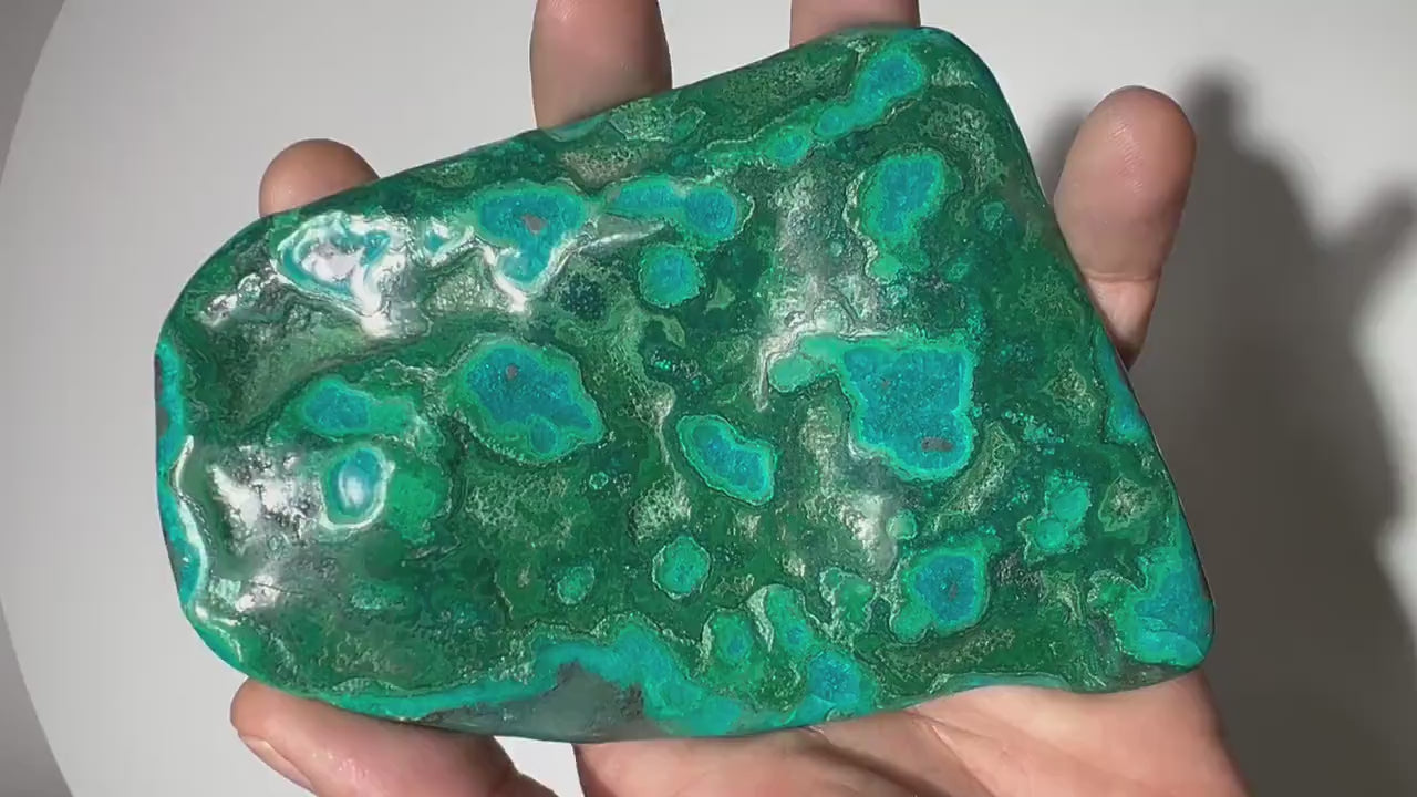 0.51 LB Polished Malachite & Chrysocolla Freeform