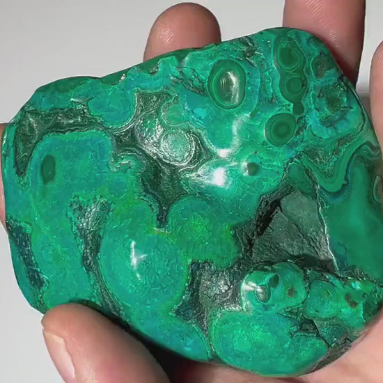 0.48 LB Polished Malachite & Chrysocolla Freeform