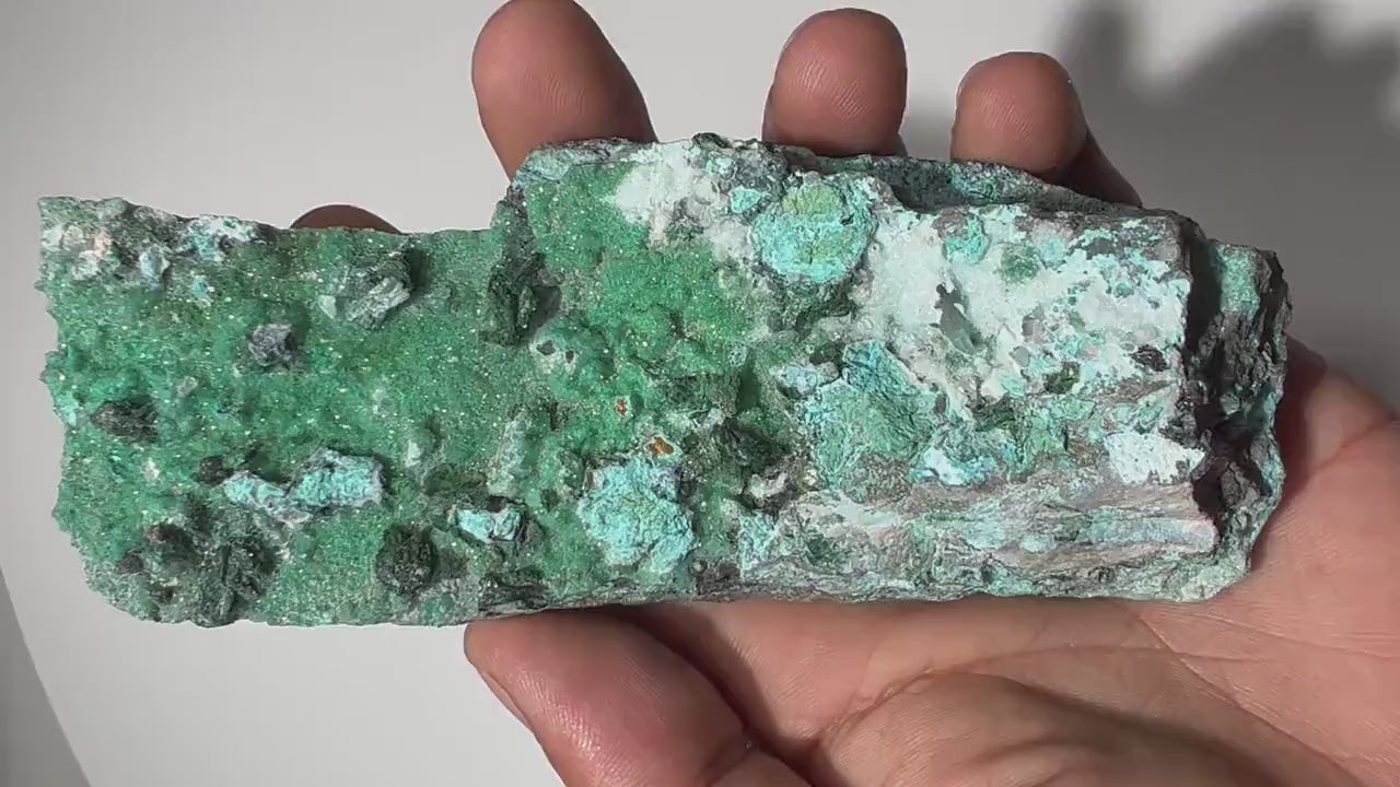 0.58 LB Crystallized Chrysocolla & Malachite Specimen