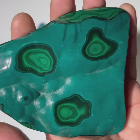 0.68 LB Polished Malachite & Chrysocolla Freeform