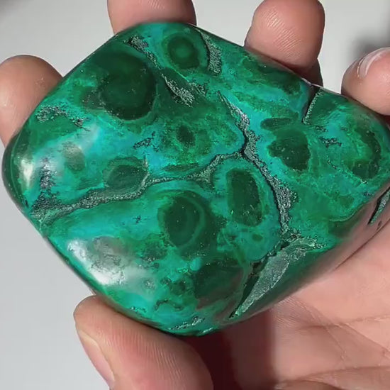 0.67 LB Polished Malachite & Chrysocolla Freeform