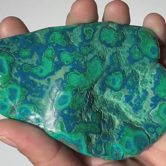 0.49 LB Polished Malachite & Chrysocolla Freeform