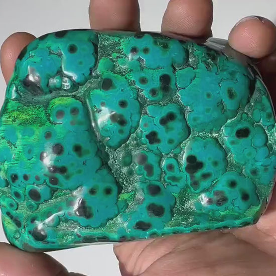 1.34 LB Polished Malachite & Chrysocolla Freeform