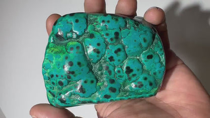 1.34 LB Polished Malachite & Chrysocolla Freeform