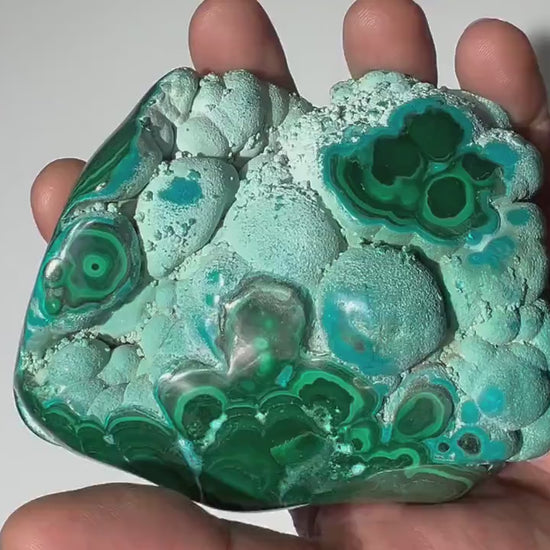 1.59 LB Polished Malachite & Chrysocolla Freeform