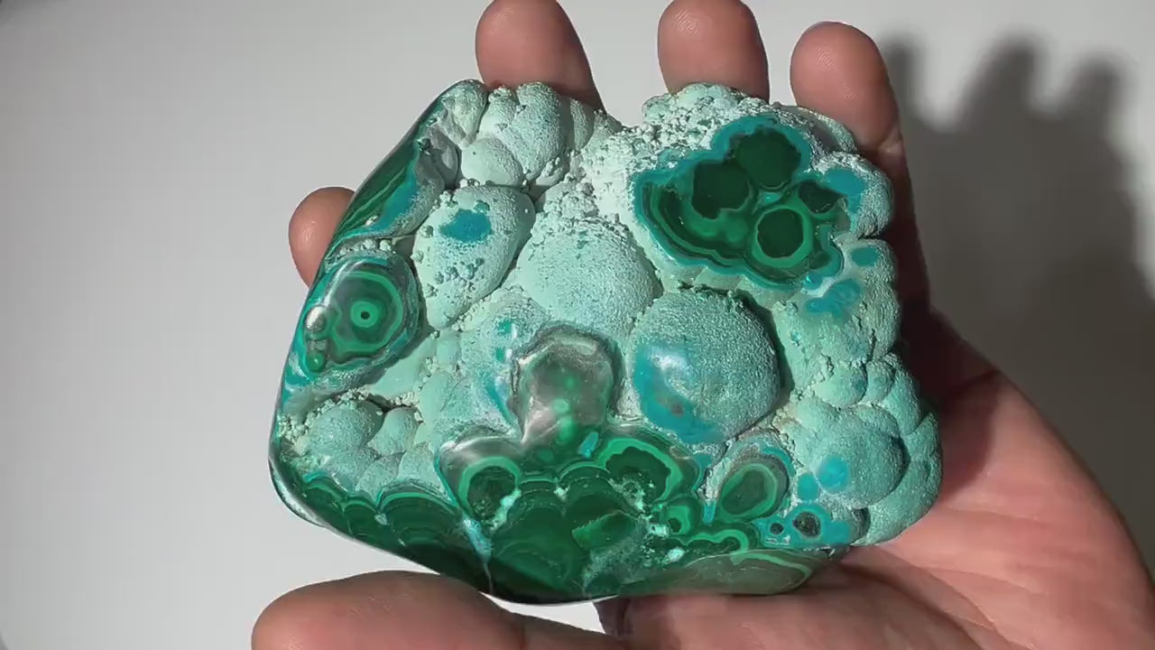 1.59 LB Polished Malachite & Chrysocolla Freeform