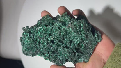 1.5 LB Velvet Botryoidal Fibrous Malachite Specimen