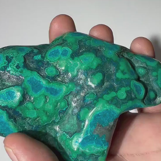 0.45 LB Polished Malachite & Chrysocolla Freeform