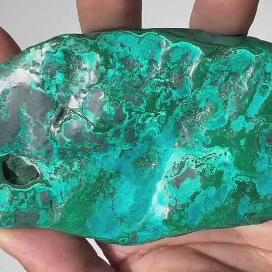 0.41 LB Polished Malachite & Chrysocolla Freeform