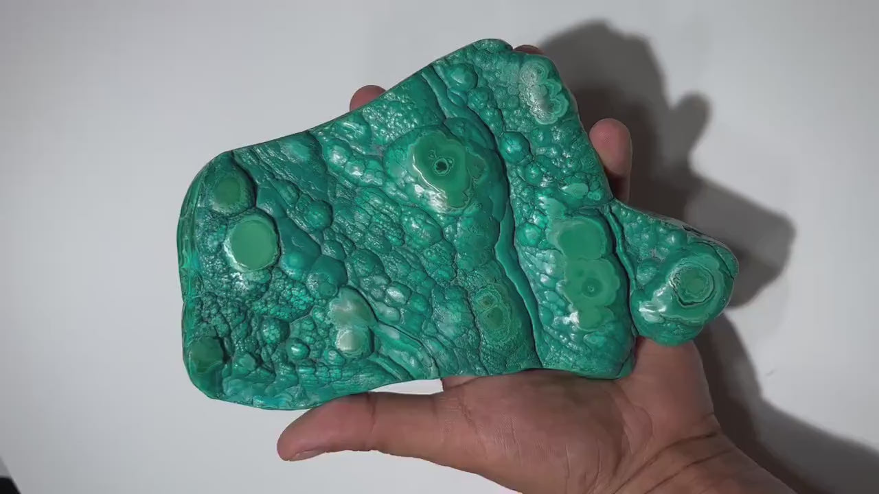 1.82 LB Polished Unique Malachite Freeform