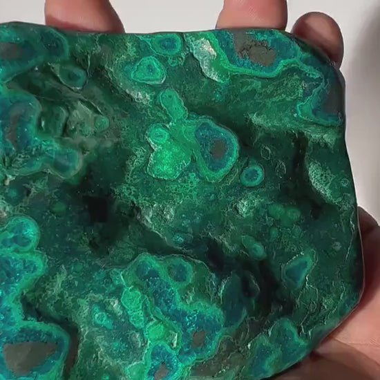 0.75 LB Polished Malachite & Chrysocolla Freeform