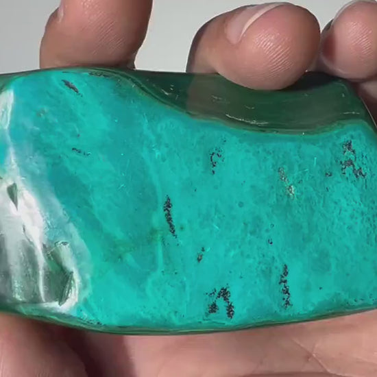 0.63 LB Polished Malachite & Chrysocolla Freeform